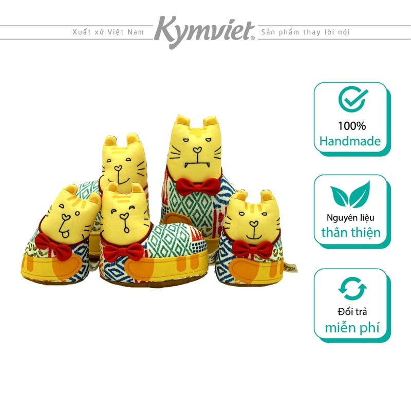 Gia Đình Hổ Baby KYMVIET Vải In Họa Tiết Handmade Gia Đình Hổ Baby KYMVIET Vải In Họa Tiết Handmade