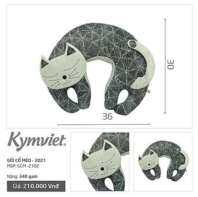 Gối Kê Cổ Chữ U Hình Mèo KYMVIET Gối Kê Cổ Chữ U Hình Mèo KYMVIET