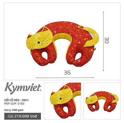 Gối Kê Cổ Chữ U Hình Mèo KYMVIET Gối Kê Cổ Chữ U Hình Mèo KYMVIET