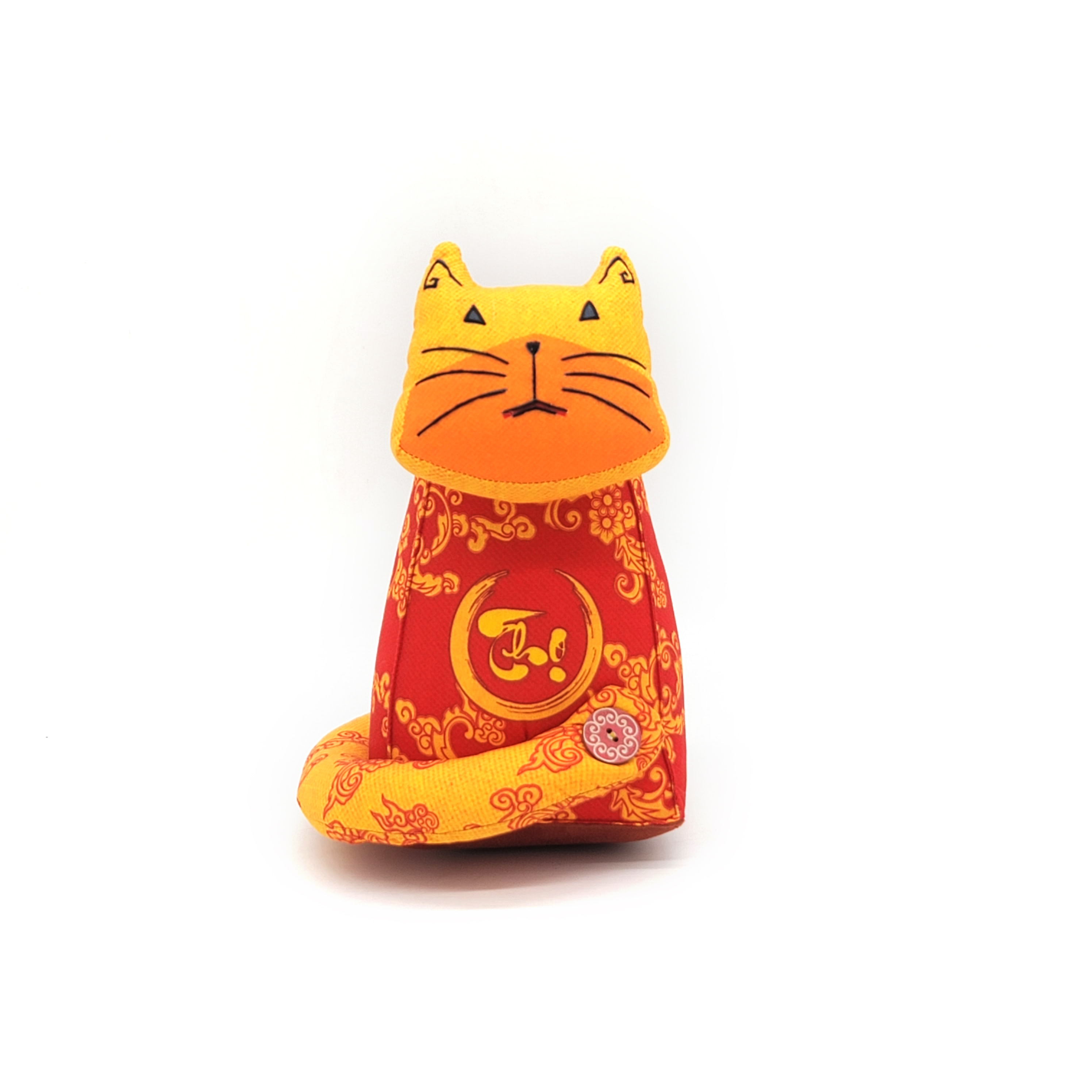 Mèo Đại Cát Bố - Thủ Công Nhồi Bông, Vải Cotton Mèo Đại Cát Bố - Thủ Công Nhồi Bông, Vải Cotton