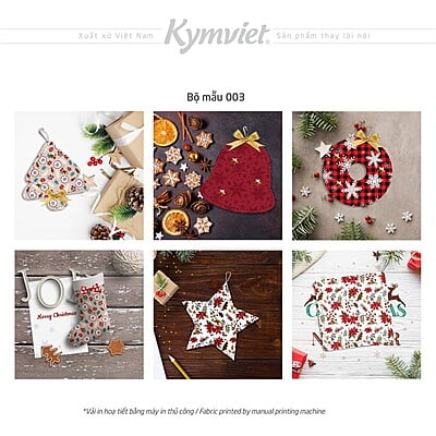 Set 6 Phụ Kiện Trang Trí Giáng Sinh Set 6 Phụ Kiện Trang Trí Giáng Sinh