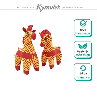 Ngựa Nhồi Bông Tiểu Mã Hoa KYMVIET Vải Cotton Ngựa Nhồi Bông Tiểu Mã Hoa KYMVIET Vải Cotton