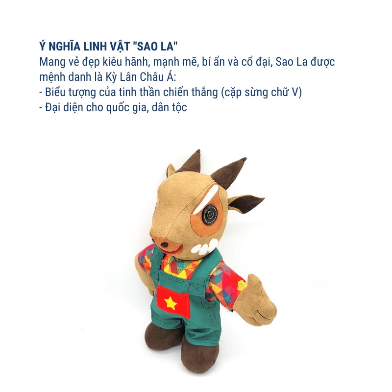 Thú Nhồi Bông Sao La (Linh Vật SEA Games 31), Trang Trí Nhà Cửa, Nơi Làm Việc KYMVIET 1000% Handmade Thú Nhồi Bông Sao La (Linh Vật SEA Games 31), Trang Trí Nhà Cửa, Nơi Làm Việc KYMVIET 1000% Handmade
