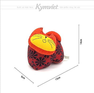 Đồ Chơi Nhồi Bông Hình Mèo Quý Mão Con Kymviet Craft Cotton[KV-NB-MQM3-CT]