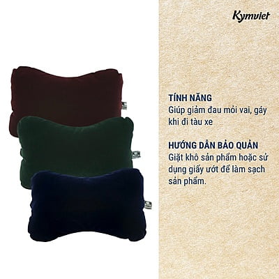 Gối Tựa Đầu Ô Tô, Xe Hơi KYMVIET Vải Nhung Handmade