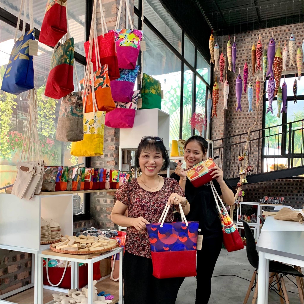 Túi Tote Vải KYMVIET Chất Liệu Canvas Đay Handmade