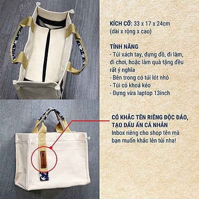 Túi Xách Nữ Đeo Chéo KYMVIET Vải Canvas, Thiết Kế Thời Trang Handmade Túi Xách Nữ Đeo Chéo KYMVIET Vải Canvas, Thiết Kế Thời Trang Handmade