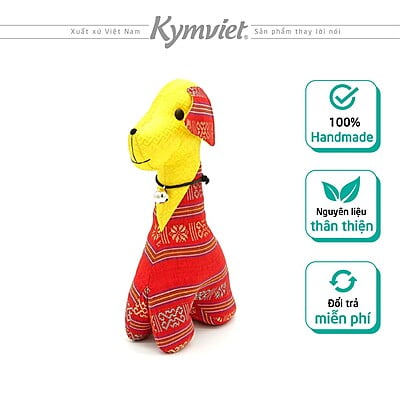 Chó Tình Yêu Cao Cấp Kymviet 100% Handmade Vải Thổ Cẩm Truyền Thống [CTY-2102]