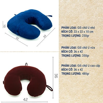 Gối Kê Cổ Chữ U Cao Cấp KYMVIET Gối Kê Cổ Chữ U Cao Cấp KYMVIET