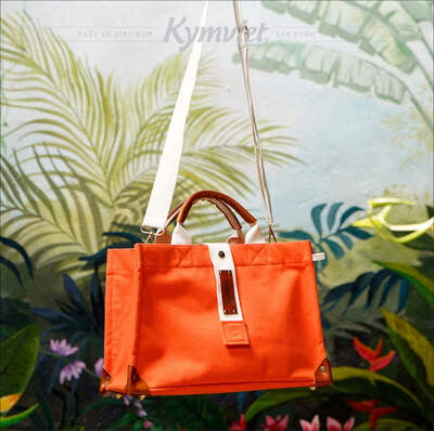 Túi Vải Canvas Đeo Chéo Khắc Tên Riêng Kymviet Đựng Đồ Đa Năng, Thiết Kế Thời Trang 100% Handmade [CVTV-001]
