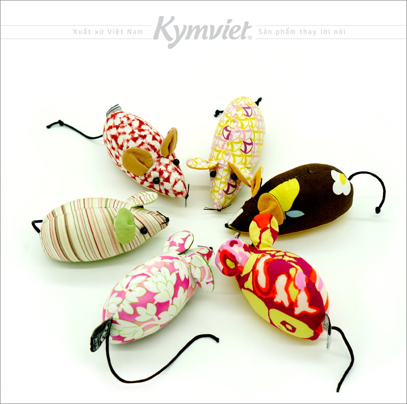 Đồ Chơi Nhồi Bông Chuột Vải Kymviet 100% Handmade Cotton Đồ Chơi Nhồi Bông Chuột Vải Kymviet 100% Handmade Cotton