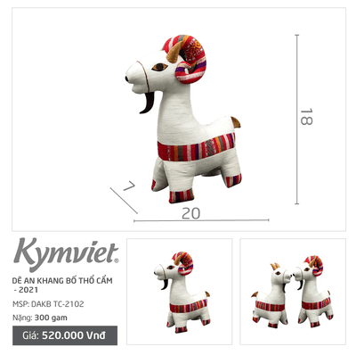 Dê An Khang Bố Kymviet 100% Handmade Thổ Cẩm Truyền Thống [DAKTC-2102]