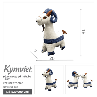 Dê An Khang Bố Kymviet 100% Handmade Thổ Cẩm Truyền Thống [DAKTC-2102]