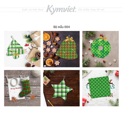 Copy of Set 6 Phụ Kiện Trang Trí Giáng Sinh KYMVIET Chất Liệu Vải In Họa Tiết 100% Handmade Copy of Set 6 Phụ Kiện Trang Trí Giáng Sinh KYMVIET Chất Liệu Vải In Họa Tiết 100% Handmade
