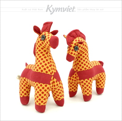 Đồ Chơi Nhồi Bông Hình Ngựa KYMVIET 100% Handmade Cotton [TMH-2102]