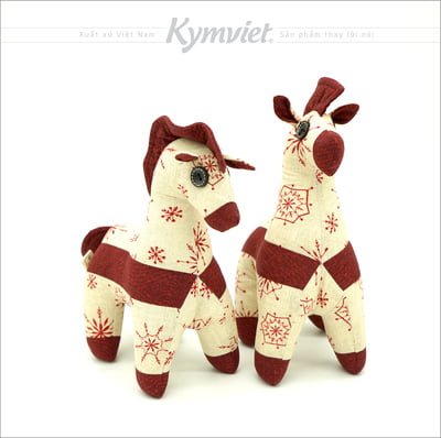 Đồ Chơi Nhồi Bông Hình Ngựa KYMVIET 100% Handmade Cotton [TMH-2102]