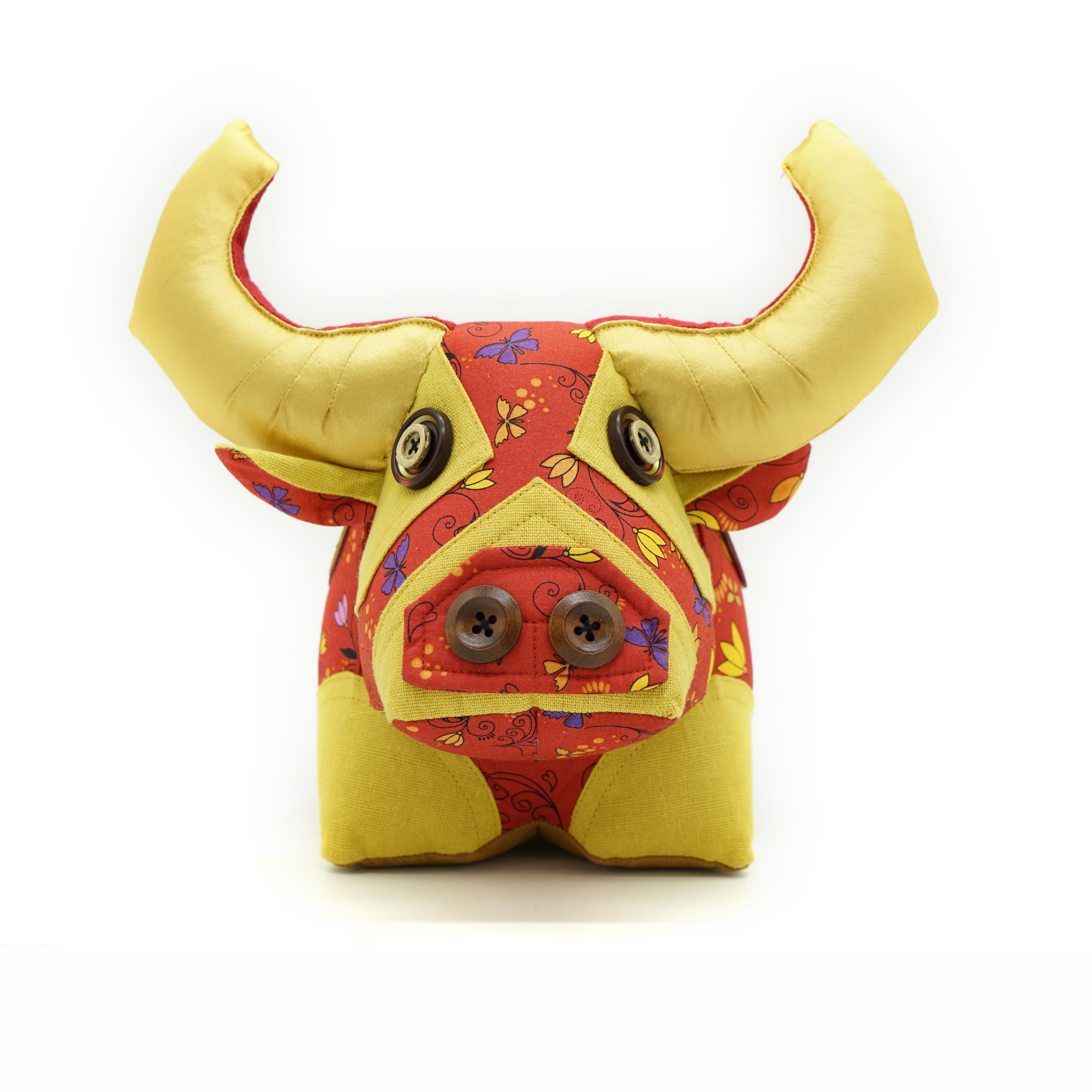 Trâu Thịnh Vượng KYMVIET Vải Cotton Handmade
