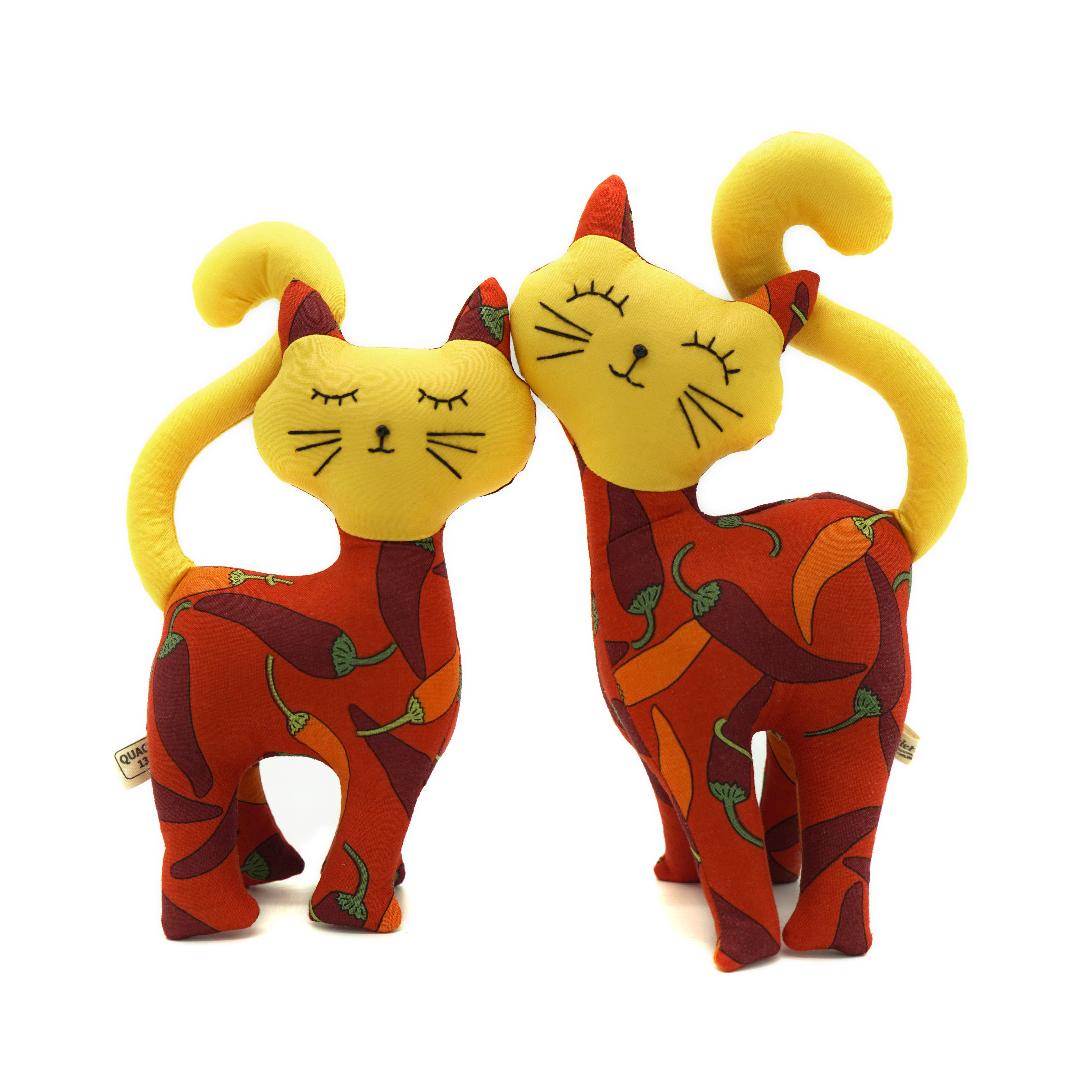 Cặp Đôi Mèo Thiên Thần KYMVIET Vải Cotton Handmade