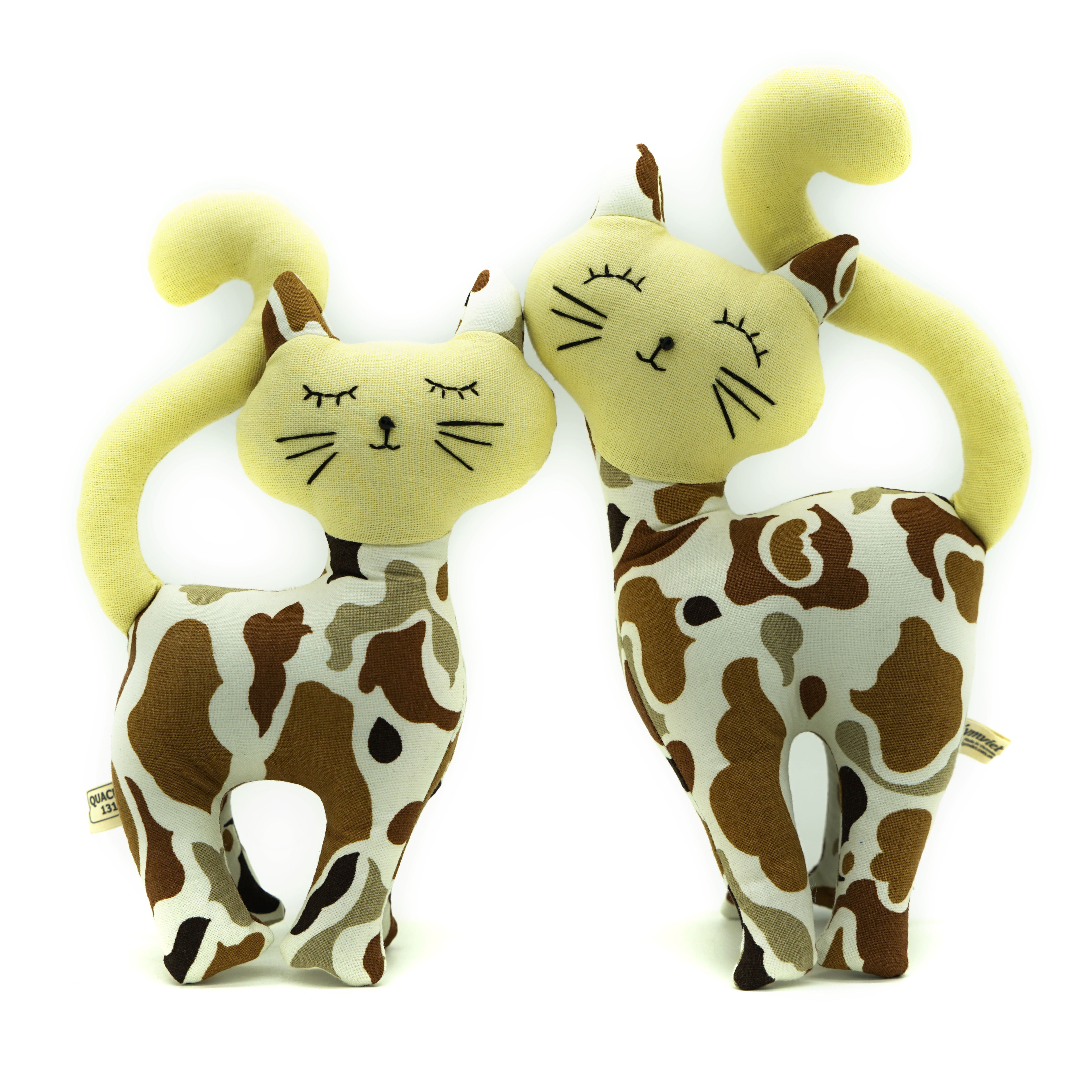 Cặp Đôi Mèo Thiên Thần KYMVIET Vải Cotton Handmade