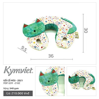Gối Kê Cổ Chữ U Hình Mèo KYMVIET Gối Kê Cổ Chữ U Hình Mèo KYMVIET