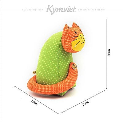Đồ Chơi Nhồi Bông Hình Gia Đình Mèo Quý Mão Kymviet Craft Cotton[KV-NB-MQM-CT]