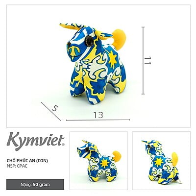 Chó Bông Cati KYMVIET Vải Cotton Chó Bông Cati KYMVIET Vải Cotton