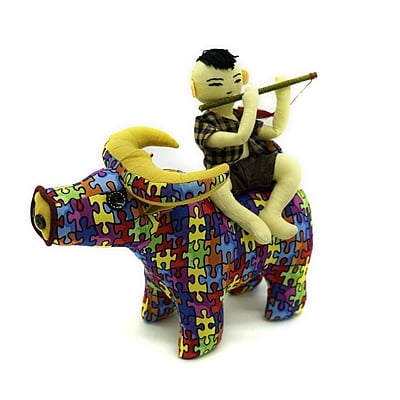 Trâu Bố Và Mục Đồng KYMVIET Vải Cotton Handmade Trâu Bố Và Mục Đồng KYMVIET Vải Cotton Handmade