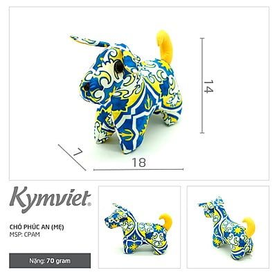 Chó Bông Cati KYMVIET Vải Cotton Chó Bông Cati KYMVIET Vải Cotton
