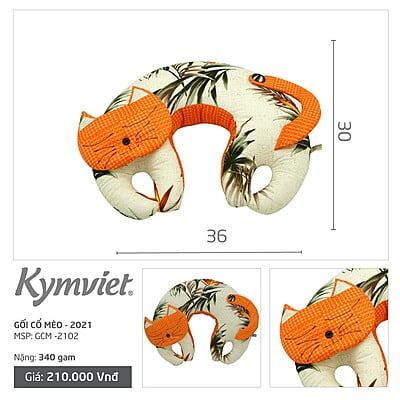 Gối Kê Cổ Chữ U Hình Mèo KYMVIET Gối Kê Cổ Chữ U Hình Mèo KYMVIET