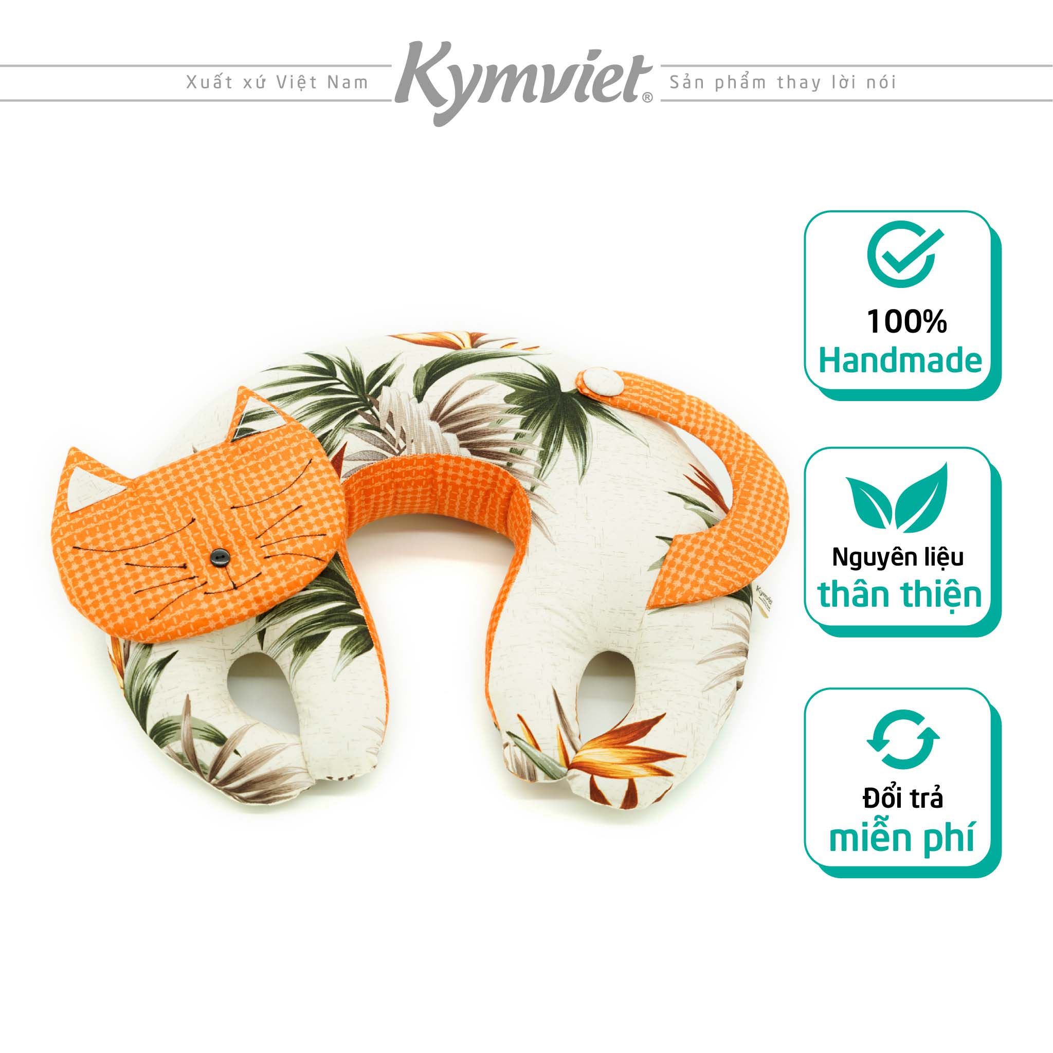 Gối Kê Cổ Chữ U Hình Mèo KYMVIET Gối Kê Cổ Chữ U Hình Mèo KYMVIET