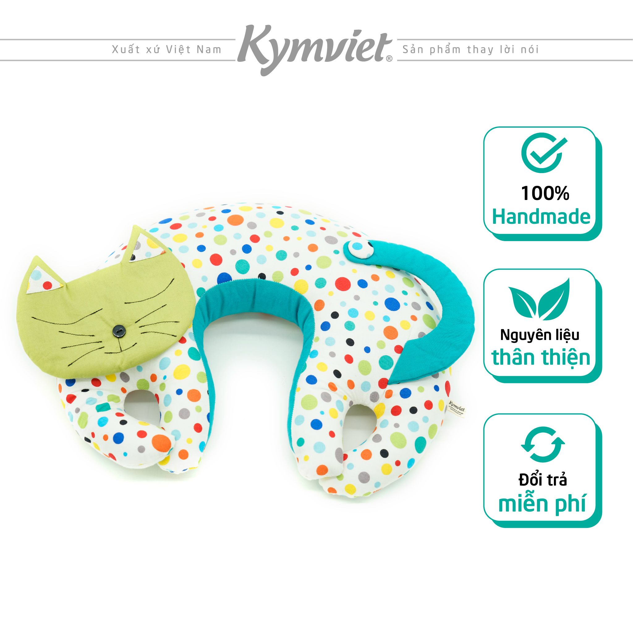 Gối Kê Cổ Chữ U Hình Mèo KYMVIET Gối Kê Cổ Chữ U Hình Mèo KYMVIET