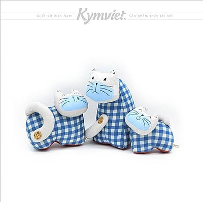 Đồ Chơi Nhồi Bông Hình Gia Đình Mèo Quý Mão Kymviet Craft Cotton[KV-NB-MQM-CT]