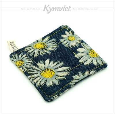 Miếng Lót Cốc, Lót Ly KYMVIET Chất Liệu Vải Bò In Họa Tiết 100% Handmade, Thấm Hút Tốt Miếng Lót Cốc, Lót Ly KYMVIET Chất Liệu Vải Bò In Họa Tiết 100% Handmade, Thấm Hút Tốt