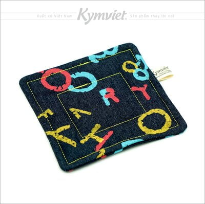 Miếng Lót Cốc, Lót Ly KYMVIET Chất Liệu Vải Bò In Họa Tiết 100% Handmade, Thấm Hút Tốt Miếng Lót Cốc, Lót Ly KYMVIET Chất Liệu Vải Bò In Họa Tiết 100% Handmade, Thấm Hút Tốt