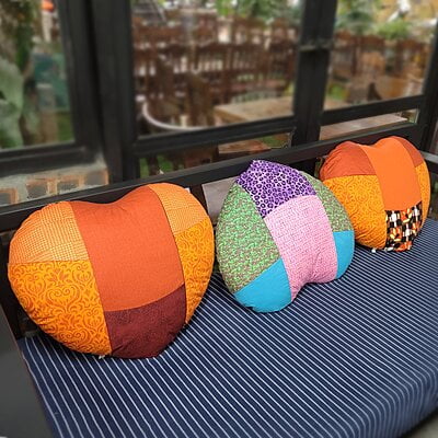 Gối Tựa Lưng Sofa KYMVIET 100% Handmade Hình Trái Tim Chất Cotton Bền Đẹp [GTT-2102]