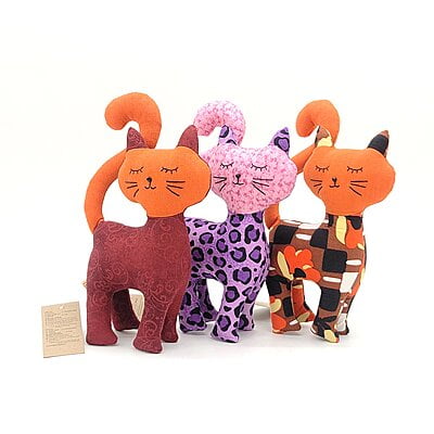 Đồ Chơi Nhồi Bông Hình Cặp Đôi Mèo Thiên Thần Kymviet 100% Handmade Cotton [BMTT-2102]