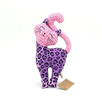 Đồ Chơi Nhồi Bông Hình Cặp Đôi Mèo Thiên Thần Kymviet 100% Handmade Cotton [BMTT-2102]
